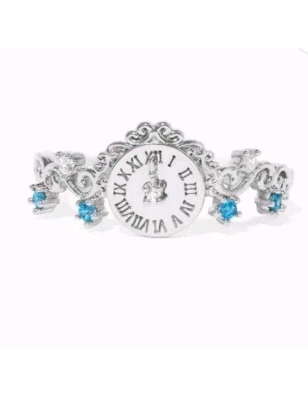 Girls Crew Inspired Meet Me At Midnight Disney Cinderella Clock Ring ADJUSTABLE
